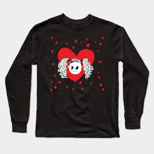 a cute and lovely girl Long Sleeve T-Shirt